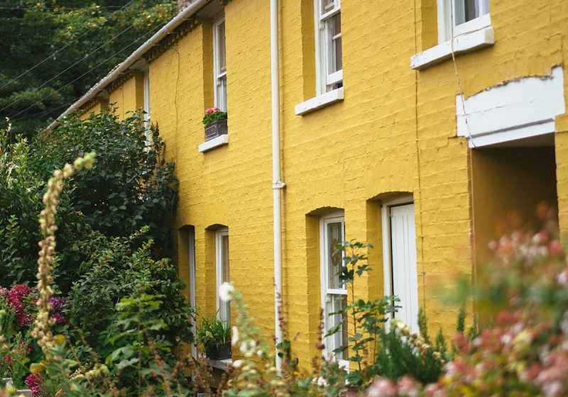 Colourful terrace in the old town